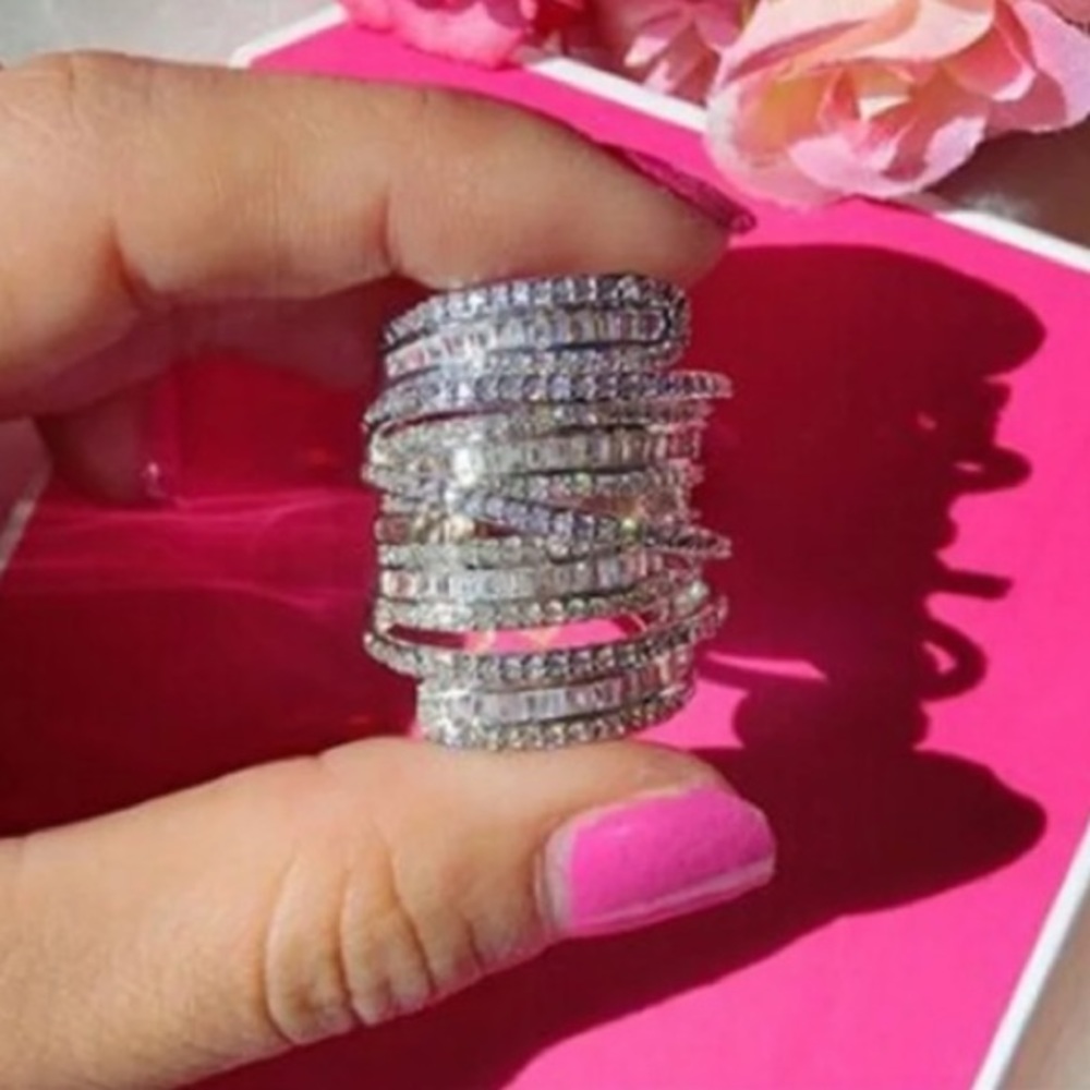 💎NEW adorable CZ sterling silver ring 💎 - Picture 5 of 5